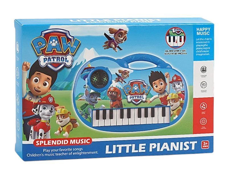 Детское пианино с подсветкой и мелодиями Щенячий патруль Paw Patrol Синий 39696 фото