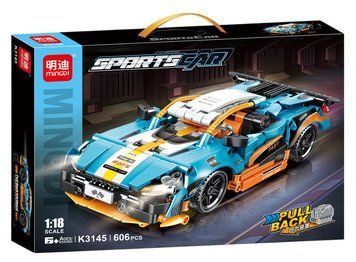 Конструктор машина Інерційний механізм Sportscar&nbsp;Mingdi 606 деталей 43420 фото