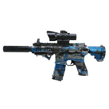 Игрушечный автомат на аккумуляторе Стреляет орбизами M 416 Орбиган Orbeez gun Синий 44574 фото
