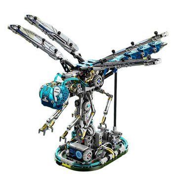 Конструктор насекомые Стрекоза с подвижными элементами и подсветкой Mechanical 886 деталей 42142 фото