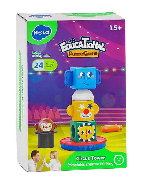 Магнітна гра Арена цирку 8 магнітів 24 типи гри Hola Toys 31490 фото