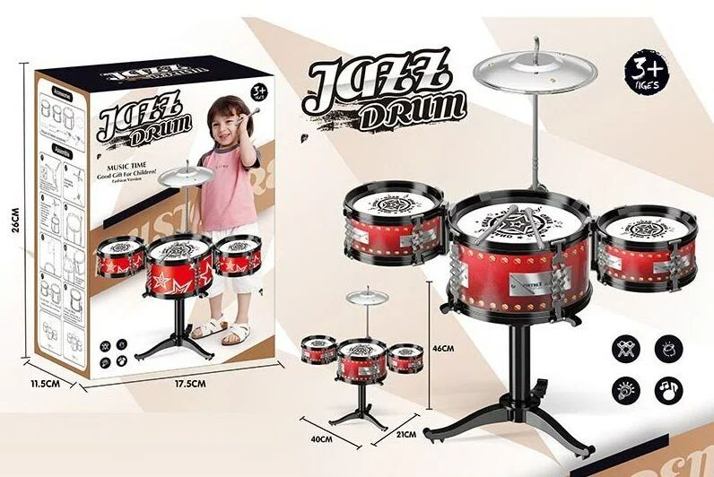 Дитяча барабанна установка Jazz Drum 25660 фото