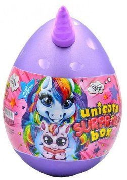 Набір для творчості Unicorn Surprise Box сюрприз М'яка іграшка DankoToys Фіолетовий 43571 фото