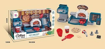 Игровой набор Кафе Burger Coffee Time с кофемашиной кассой и аксессуарами 32683 фото