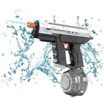 Игрушечный водный автомат на аккумуляторе 2 режима работы Автоматический набор воды UZI Water gun 40892 фото