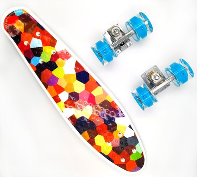 Пенні борд з колесами, що світяться Best Board Мозаїка 3-2559 фото