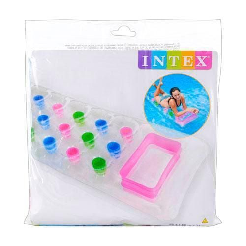 Пляжный надувной Матрас Интекс Intex 2 цвета 188 х 71 см Прозрачный 28438 фото