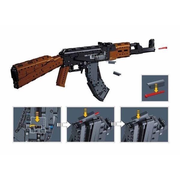 Конструктор зброя Автомат AK-47 Sluban Model Bricks 1281 деталь 44275 фото