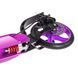 Складной самокат двухколесный с ручным дисковым тормозом и подножкой Best Scooter Factor Фиолетовый 26159 фото 6