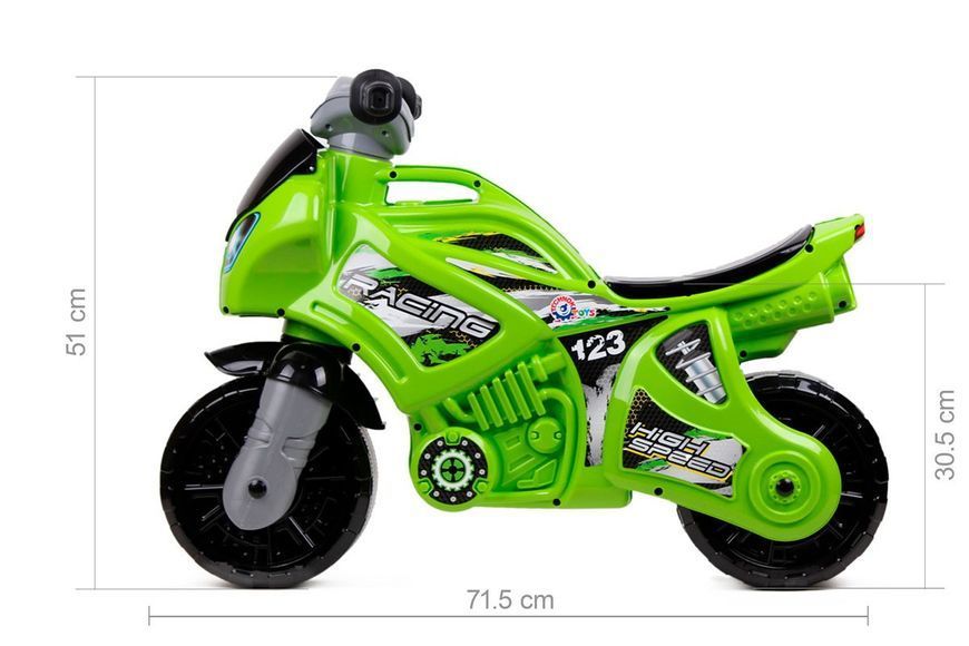 Каталка Толокар Мотоцикл Technok Toys Зелений 39148 фото
