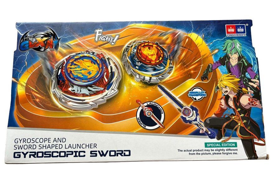 Набір Бейблейд Beyblade Комплект Дзига Меч-запускач Помаранчевий 35783 фото