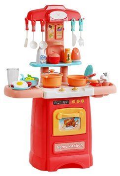 Дитяча кухня ігрова Fashion Kitchen Червона 29 елементів Інтерактивна 26639 фото