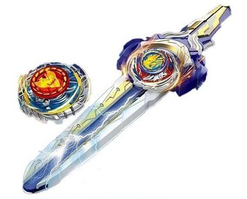 Набор Бейблейд Beyblade Комплект Волчок Меч-запускатель Синий 35784 фото