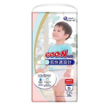 Японські підгузки-трусики Goo.N Plus Для Дітей Big XL 12-20 кг унісекс, 38 шт. 28013 фото