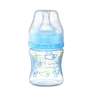Дитяча антиколікова пляшечка з широким отвором BabyОno Блакитний 23901 фото