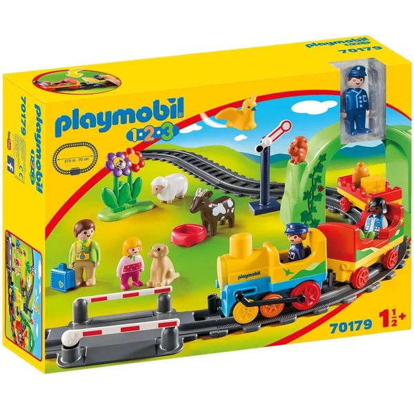 Конструктор Playmobil 1-2-3 Моя первая железная дорога 31 деталь 34834 фото