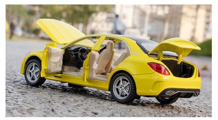 Машинка металева дитяча Mercedes-Bens C260L Auto Expert Жовтий 35633 фото
