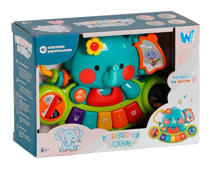 Розвиваюча іграшка Музичне піаніно для дітей WToys Українське озвучування 27246 фото