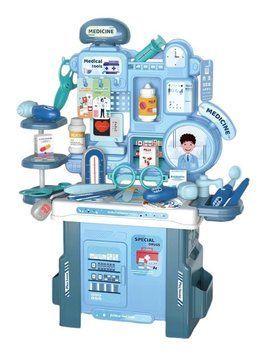 Набір лікаря зі столиком та інструментами Medical Station Блакитний 36139 фото