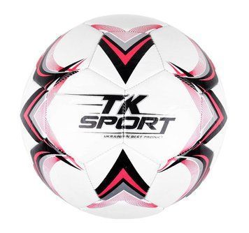 Футбольний м'яч 5 розмір PVC 330 грам TK Sport Білий 35735 фото