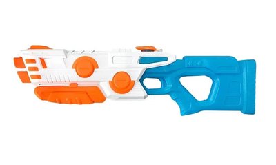Водний пістолет бластер із накачуванням Water Game 58 см Білий із блакитним 30674 фото