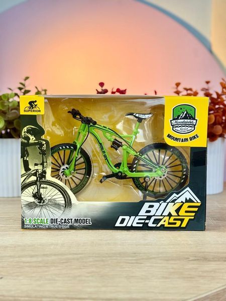 Фінгербайк Пальчиковий велосипед іграшка Fingerbike Зелений 44023 фото