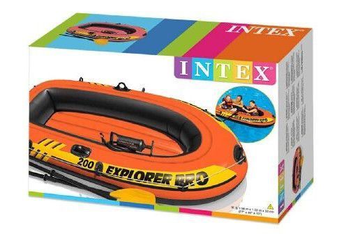 Надувний Човен із веслами Інтекс Intex EXPLORER 200 Pro 196 х 102 х 33 см Півторамісна 28440 фото