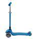 Складной самокат трехколесный со светящимися колесами Best Scooter Голубой 25950 фото 2