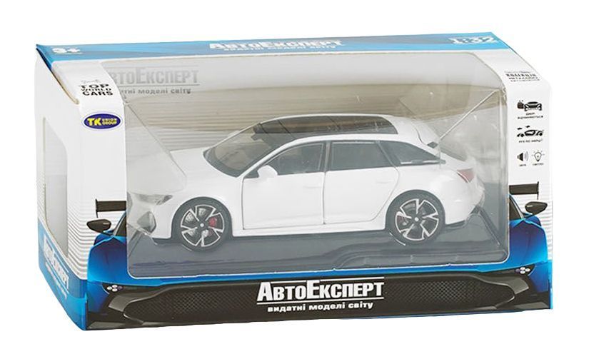 Машинка металева дитяча Audi RS6 Quattro Auto Expert Білий 32312 фото