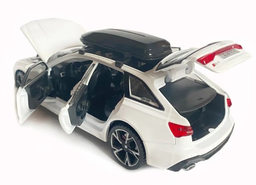Машинка металева дитяча Audi RS6 Quattro Auto Expert Білий 32312 фото