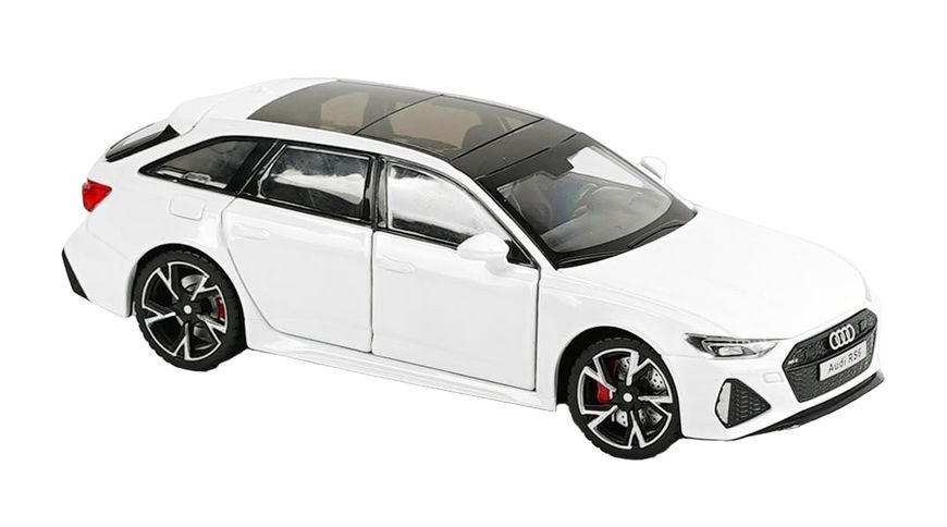 Машинка металева дитяча Audi RS6 Quattro Auto Expert Білий 32312 фото