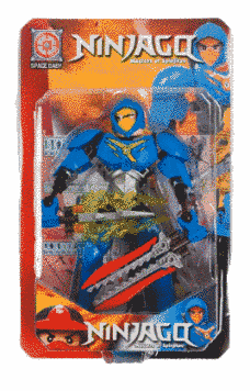 Фігурка Ніндзяго Джей зі зброєю Ninjago Jay Синій Ніндзя 21856 фото