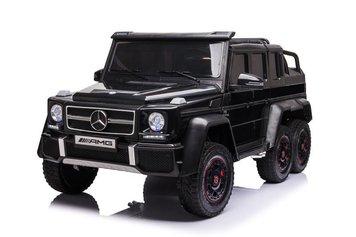 Двомісний повнопривідний електромобіль для дітей Mercedes AMG G63 Чорний 28313 фото