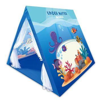 Дитячий ігровий намет із пластиковим каркасом Підводний світ Play Tent 120х120х105 см 35136 фото