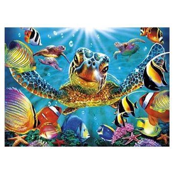 Алмазна мозаїка Морські мешканці 40x30 см Вид 9 20416 фото