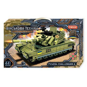 Конструктор военный Танк Challenger 2 Teko Военная техника 441 деталь 36850 фото