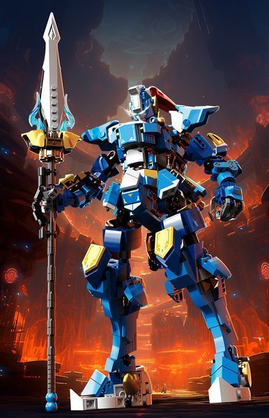 Конструктор Робот Mecha of steel&nbsp;Генерал тигр Чжао Юн 839 деталі 42196 фото