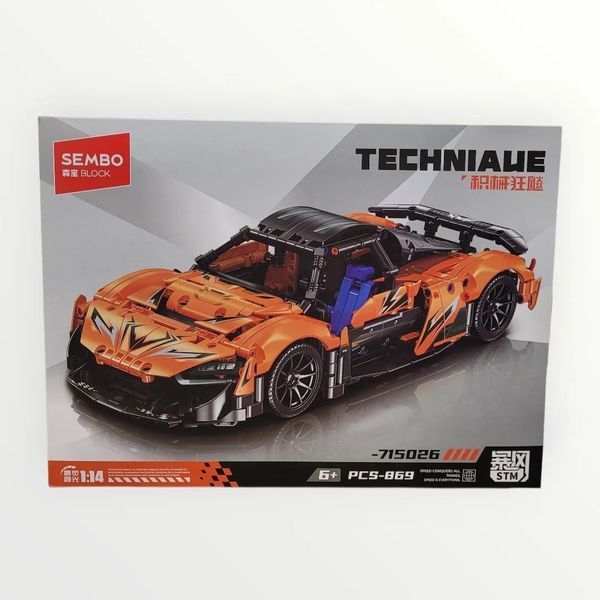 Конструктор машина Спорткар McLaren Senna GTR Techniaue Sembo 898 деталей 44174 фото