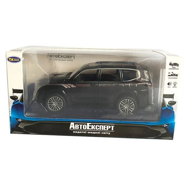 Металева машинка інерційна з ефектами Toyota Land Cruiser 300 Auto Expert Чорний 36751 фото
