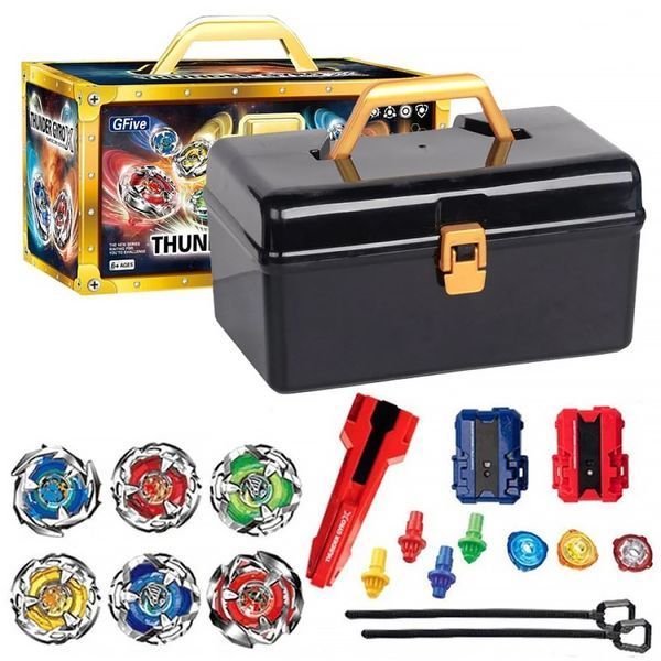 Набір Бейблейд Beyblade Комплект 6 Вовчків 2 запуску Thunder GyroX 1113 40603 фото