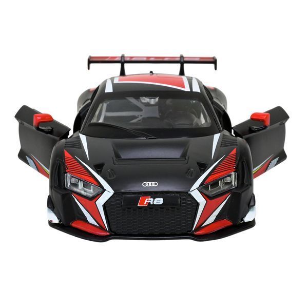 Металлическая машинка Audi R8 LMS с подсветкой и звуковыми эффектами Автопром Sport Черный 41949 фото