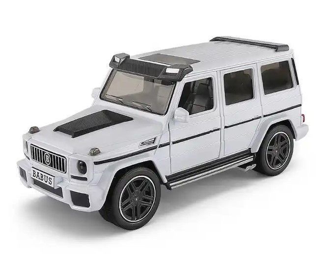 Машинка металева дитяча Mercedes-Benz Gelendvagen Brabus Auto Expert Premiumu Білий 32705 фото