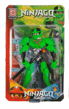 Фігурка Ніндзяго Ллойд зі зброєю Ninjago Lloyd Зелений Ніндзя 21857 фото