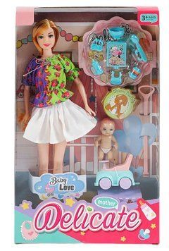 Игровой набор для девочки Кукла с младенцем и аксессуарами 30 см 36141 фото