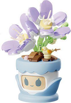 Конструктор квіти Емоційні квіточки Emotional Plants Синій 147 деталей 38616 фото