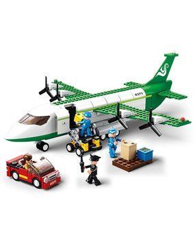 Конструктор Літак із машинкою і фігурками Aviation Sluban 383 деталі 44428 фото