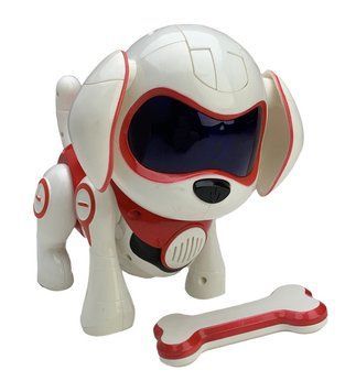 Интерактивный Робот Собака на батарейках Rock Robot Dog Красный 31153 фото