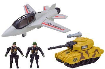 Игровой военный набор Армия с аксессуарами Фигурки Самолет Танк 35437 фото