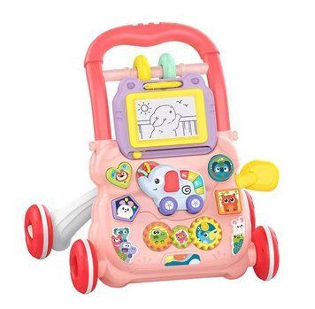 Каталка ходунки для дітей Ігровий центр Music Walker Рожевий 34172 фото