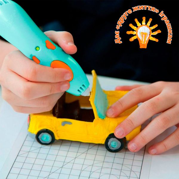 3D-ручка 3Doodler Start Plus для дитячої творчості базовий набір — КРЕАТИВ (72 стрижня) 28092 фото